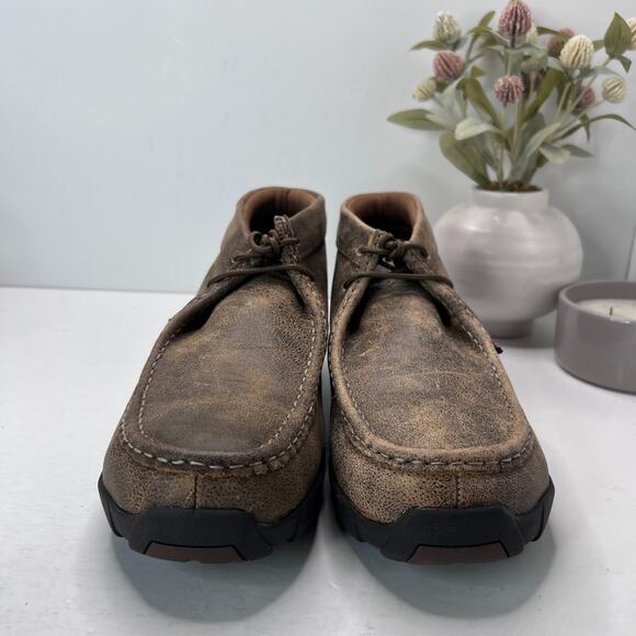 Justin Original Cappie Slip Resistant Steel Toe Work Boots Brown Men's 11M NWOB - Picture 4 of 9